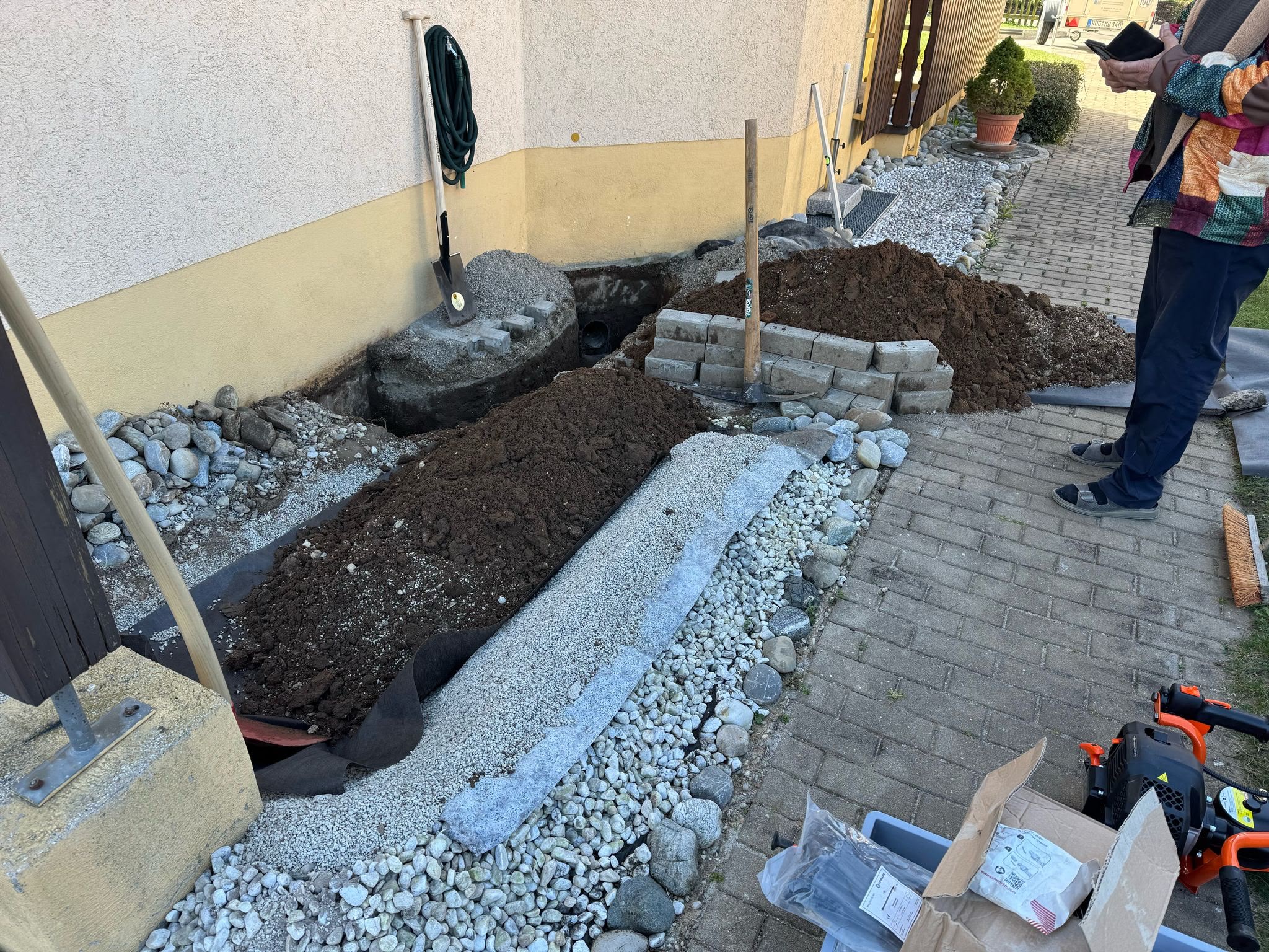 Aufstellfläche vorbereiten