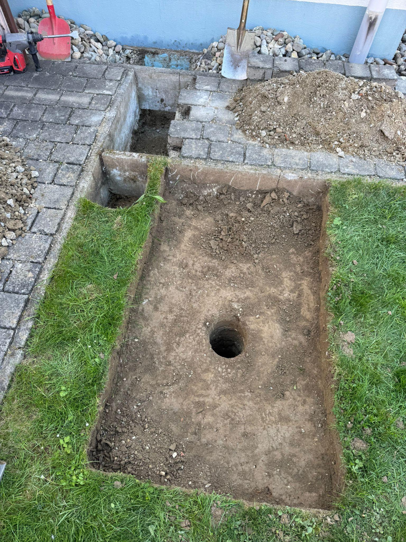 Aufstellfläche vor der Montage