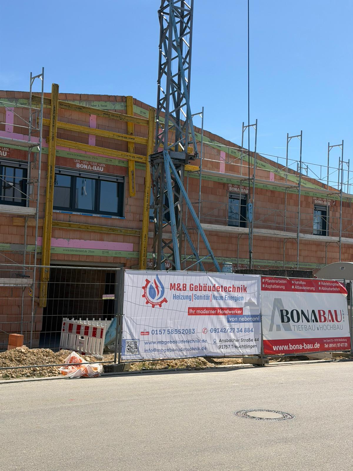 Neubau – Gebäude in der Bauphase