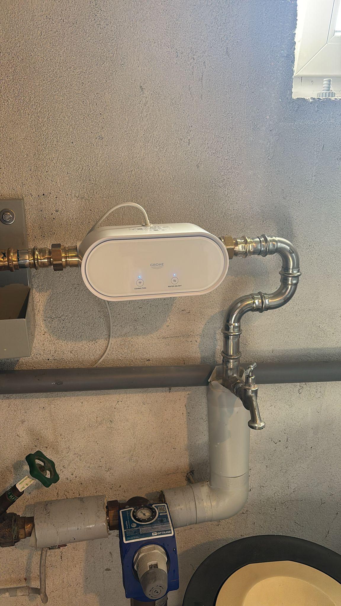 Installierter Wasserschutz